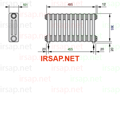 Радиатор IRSAP Tesi 30365/11 T16 CL 01